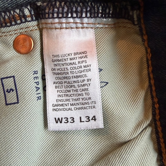 Lucky Brand Men's Indigo Straight Jeans - Picture 6 of 7